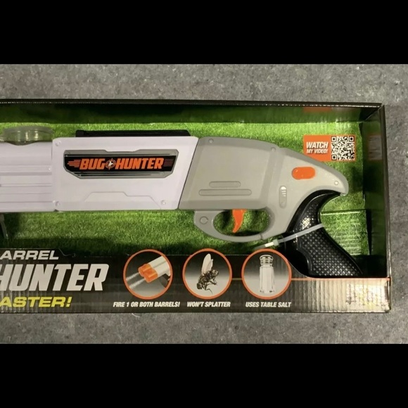 Nerf Toys Bug Hunter Salt Blaster Air Warriors Double Barrel Salt